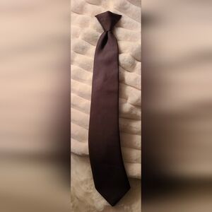 Vintage Clip-on Elegant Brown Necktie